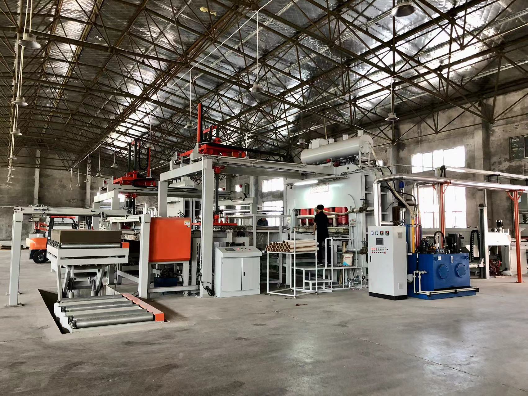 U型横向快速贴面生产线